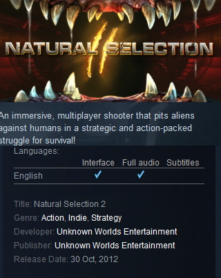 Natural Selection 2 Steam - Click Image to Close